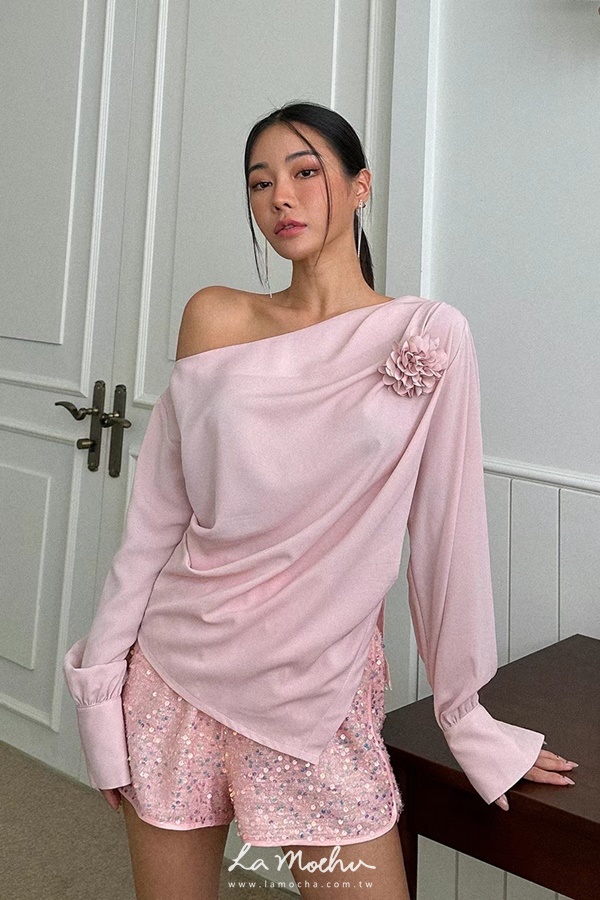 亮片鬆緊可愛短褲